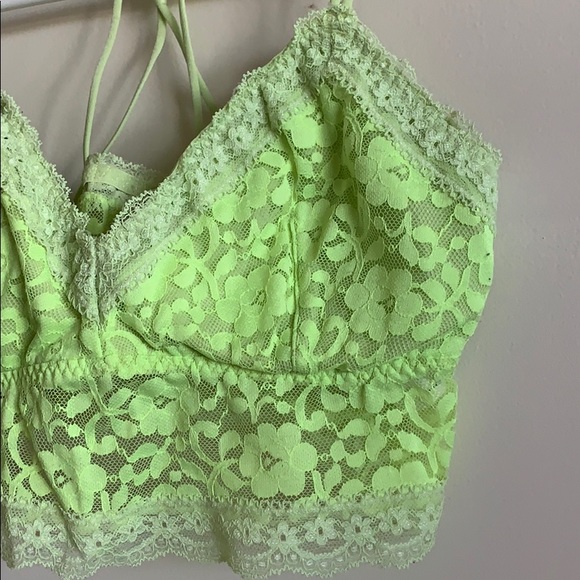 lime green bralette